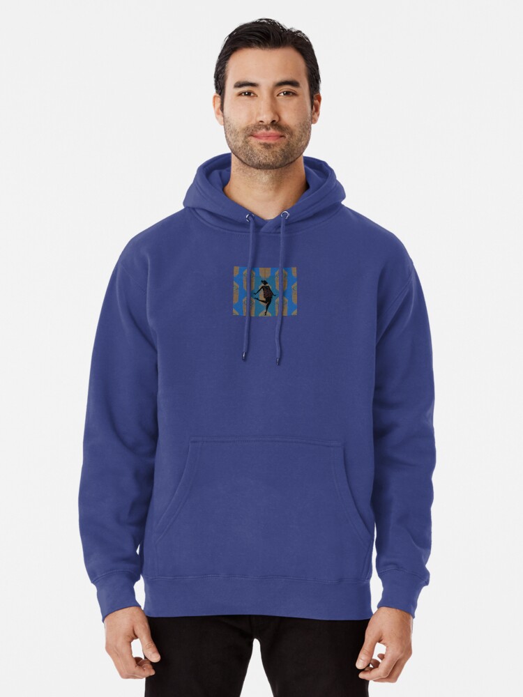 Golden Purple Peacock Mens Front Pouch Pocket Pullover Hoodie Sweatshirt Long Sleeves Pullover Tops