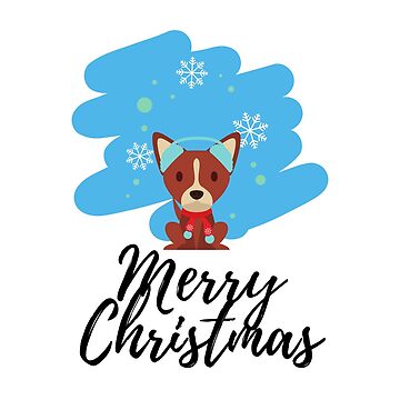 Artwork thumbnail, Merry Christmas Cartoon Dog by SBernadette