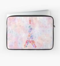 Blume Eiffelturm Paris Laptoptasche