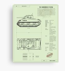 Sherman Tank Canvas Print
