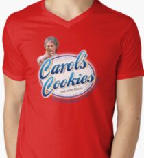 Famous Carol's Cookies Logo Men's V-Neck T-Shirt