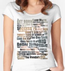 Subterranean Homesick Blues (Photo text) Women's Fitted Scoop T-Shirt