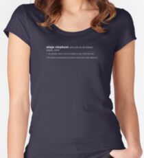 Ninja Elephant Women's Fitted Scoop T-Shirt