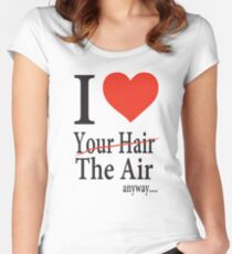 Dr. Horrible Freeze Ray love your hair Women's Fitted Scoop T-Shirt