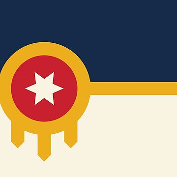 Artwork thumbnail, TheCoffeeCupLife:The Official Flag of Tulsa,Oklahoma by CoffeeCupLife2