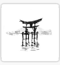 istukushima temple Sticker