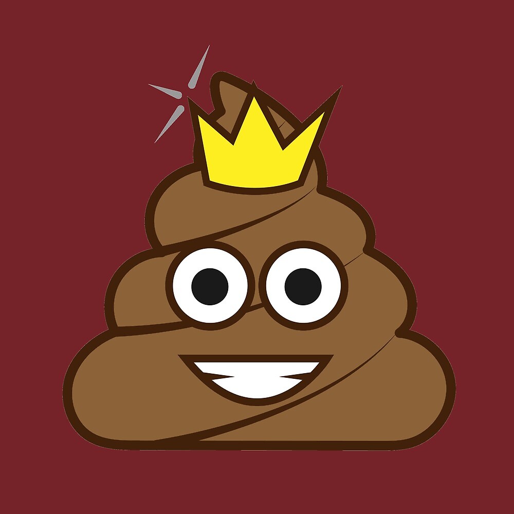 "Poop Emoji Crown" by Redbubble