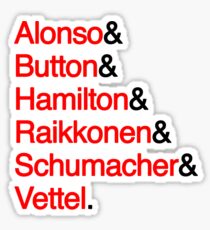 6 World Champions - Jetset (Black) Sticker