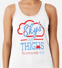 Sky's Out Thighs Out Racerback Tank Top