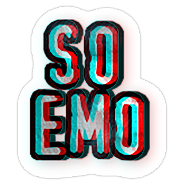  So Emo  Stickers  by melancholypizza Redbubble