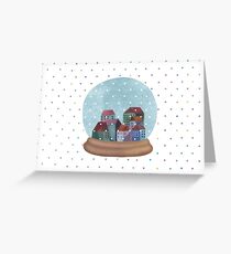 Snowglobe Greeting Card