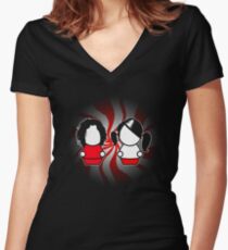 The White Stripes Women's Fitted V-Neck T-Shirt