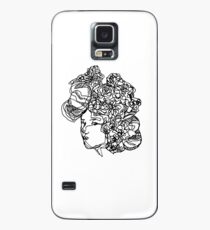 Flowery face Case/Skin for Samsung Galaxy