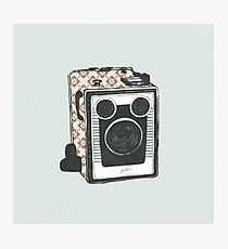 Floral Camera 2 Photographic Print
