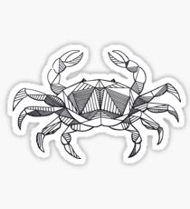 Geometrische Krebskrabbe Sticker