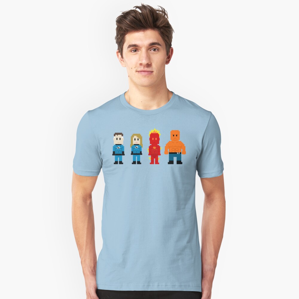 Super Heroes 5 - The Fantastics Slim Fit T-Shirt