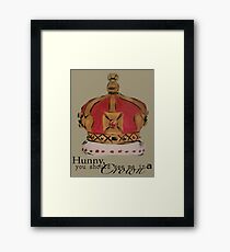 See me in a crown Framed Print