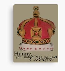 See me in a crown Canvas Print