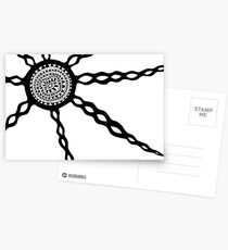 Central Sun original painting Postcards