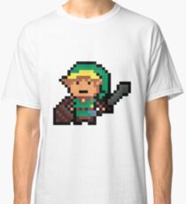 Link, Hyrule's Pixel Guardian Classic T-Shirt
