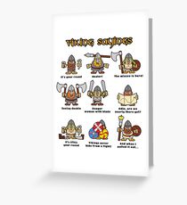 Viking Sayings Greeting Card