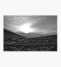 B&W into the sunset Photographic Print