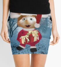 Topo Gigio WEIHNACHTEN ÜBERRASCHUNG UND KARTEN, DRUCKE ECT Minirock