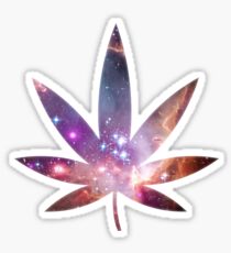 Cosmic Leaf Sticker