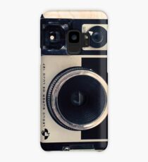 Retro - Vintage Pastel Camera on Beige Pattern Map Background Case/Skin for Samsung Galaxy