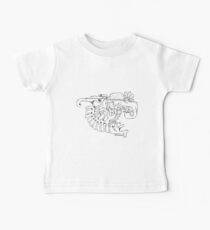 Abstract balck vector animals Baby Tee