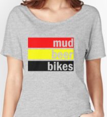 Mud, beer and bikes Women's Relaxed Fit T-Shirt