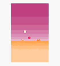 Pixel Tatooine Landscape Photographic Print