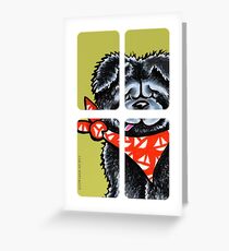 Black Chow Chow Miss You Greeting Card