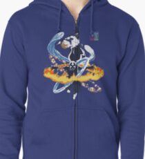 Avatar Aang and Korra Zipped Hoodie