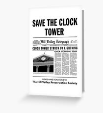 Save the clock tower Greeting Card