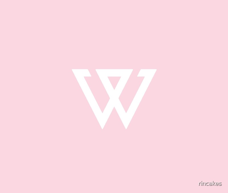 "Aesthetic Minimalistic Pastel Pink Winner Logo Kpop Duvet ...