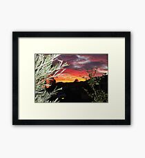 Goulburn Sunset Framed Print