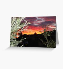 Goulburn Sunset Greeting Card