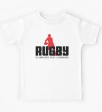 Rugby "No Winners Only Suvivors" Kids Tee