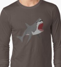 stache shark Long Sleeve T-Shirt