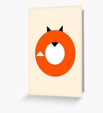 A Most Minimalist Fox Greeting Card