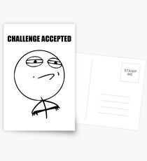 Challenge Accepted (HD) Postcards