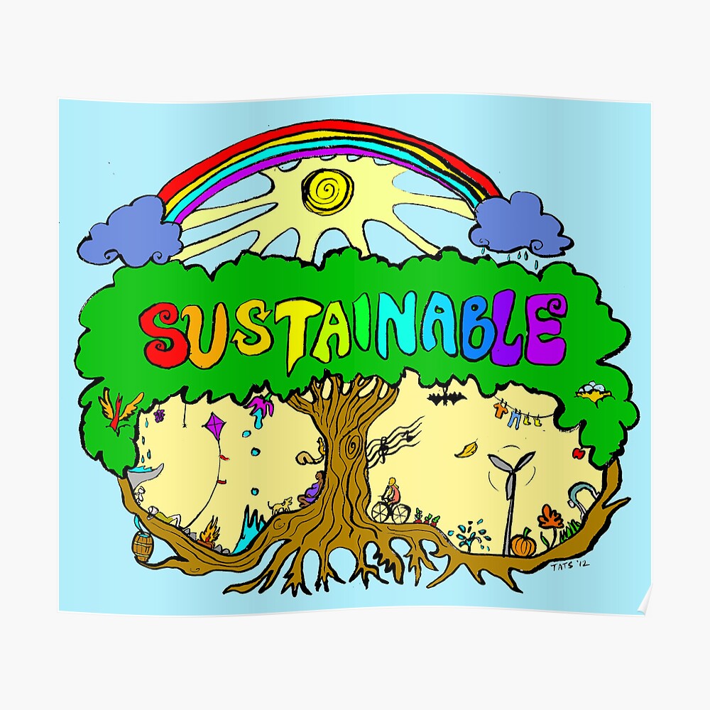 Sustainable Poster By Tatianagill Redbubble