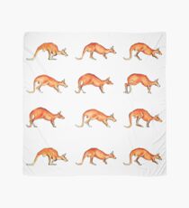 Red Kangaroo in Motion Scarf