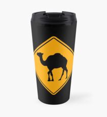 Camel road sign Travel Mug