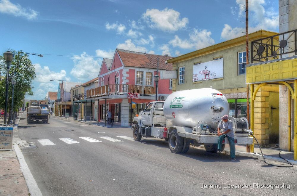 "Gas delivery in Bay Street Downtown Nassau, The Bahamas" by Jeremy Lavender Photography