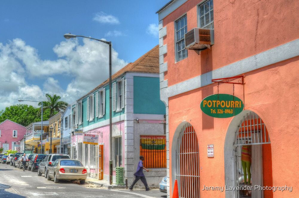 "Market Street in Downtown Nassau, The Bahamas" by Jeremy Lavender