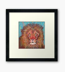 Melancholy Lion Framed Print