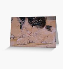 Nap Time for Bobbie Greeting Card