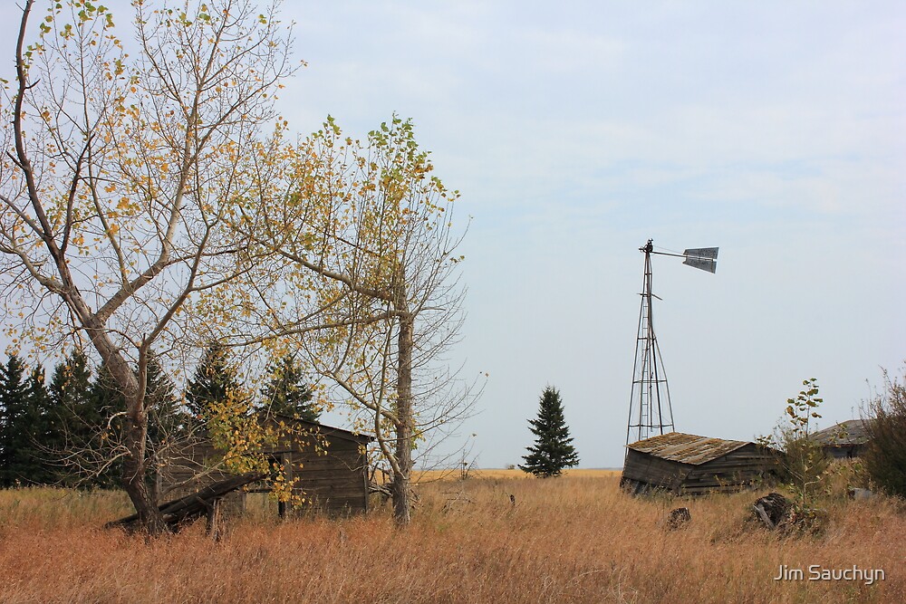 "Old Alberta Prairie Homestead" by Jim Sauchyn Redbubble